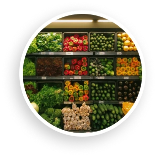 fresh vegetable isle